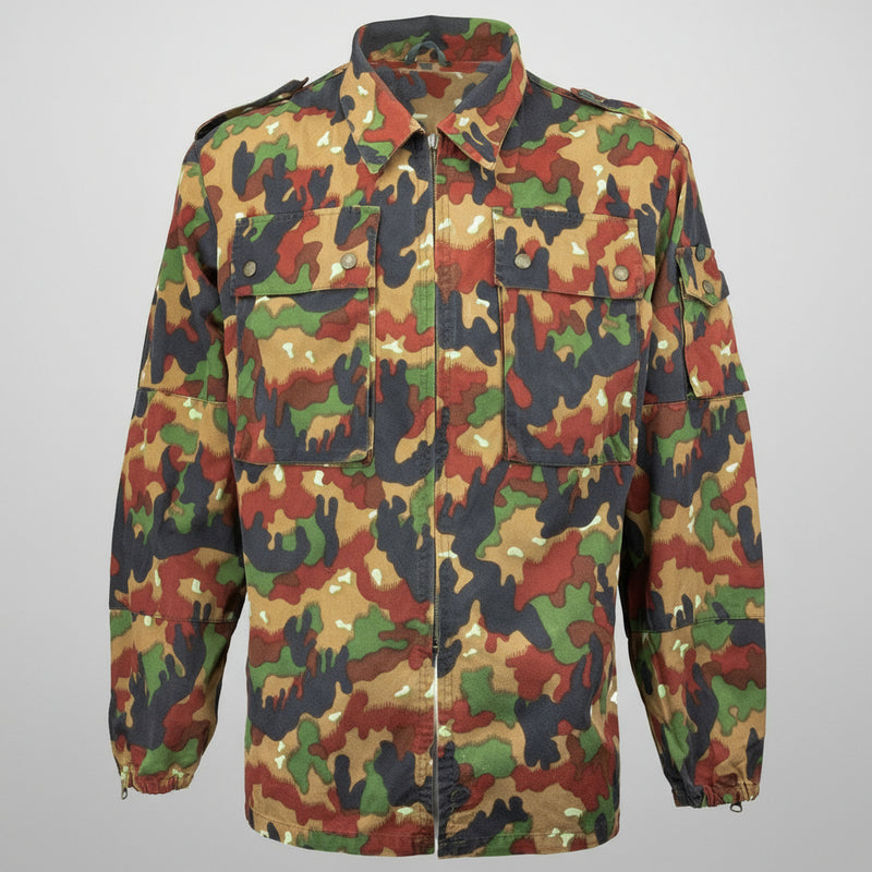 Jachetă de camuflaj elvețiană de toamnă (mânecă) folosită