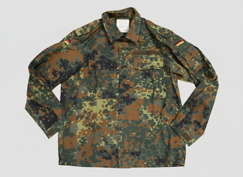 Cămașă de lucru germană de camuflaj folosită